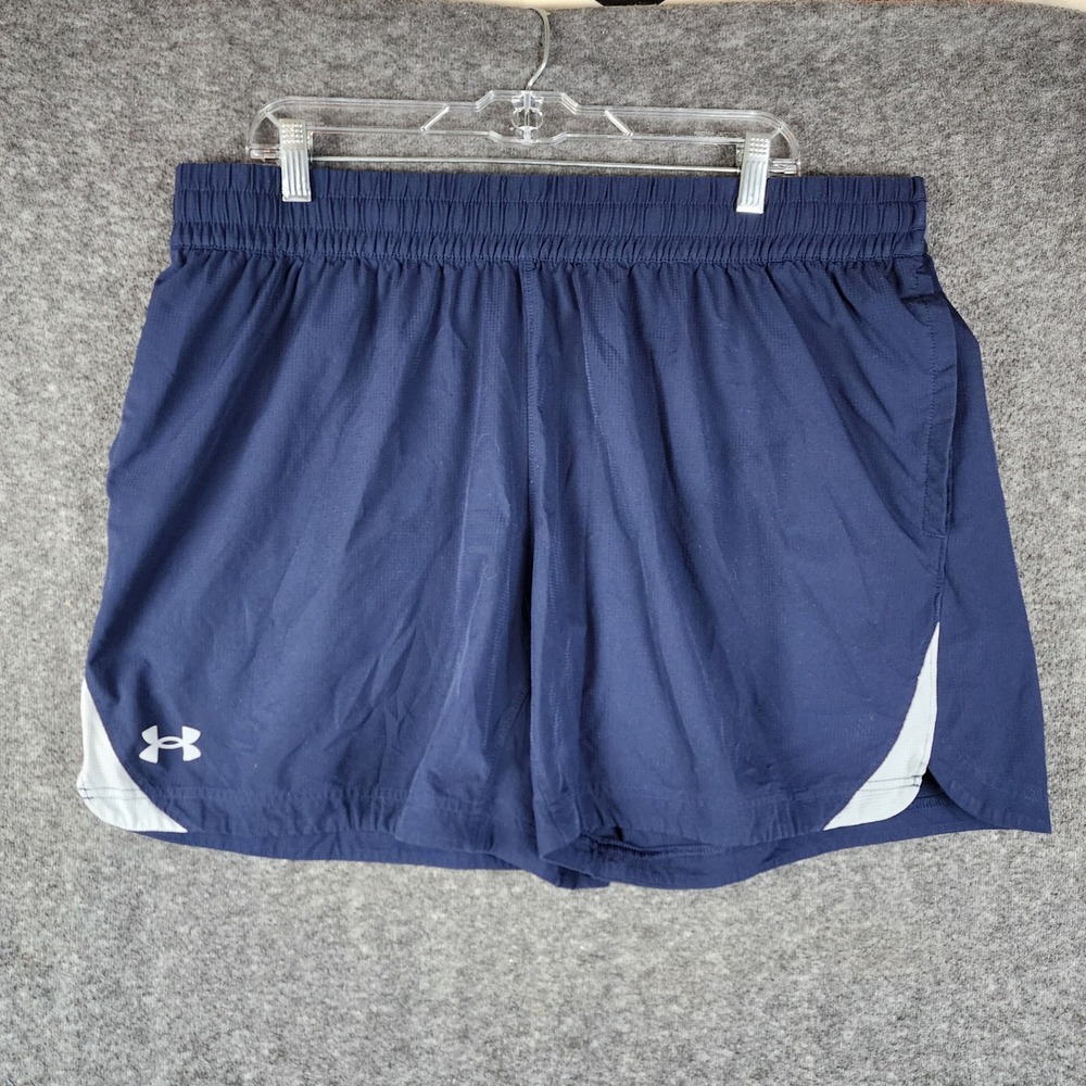 Under Armour Shorts Mens 2XL Fitted Navy Blue Training Athletic EUC